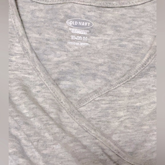 Old Navy Grey & White Tutu Diaper Dress Onesie - Picture 4 of 4